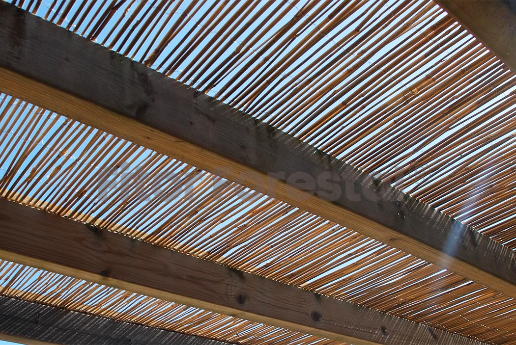 6 Bambu Natural Pergola Sombra